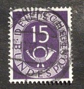 15 Pfennig Posthornsatz